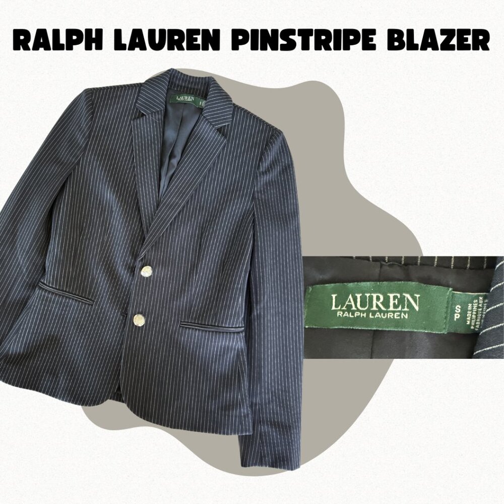 Lauren Ralph Pinstripe Blazer